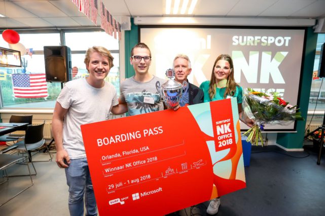 Adriaan Knulst (21) van Hogeschool Rotterdam wint NK Office 2018